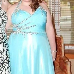 Blue prom dress